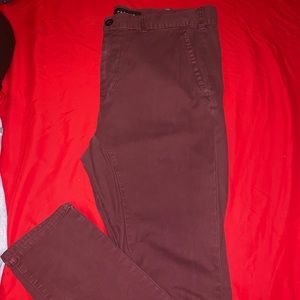 Burgundy pants